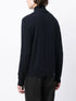 roll neck button-front cashmere jumper